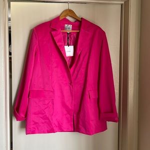 Gorgeous ExtroVert Blazer Hot Pink  size L (oversized) new!